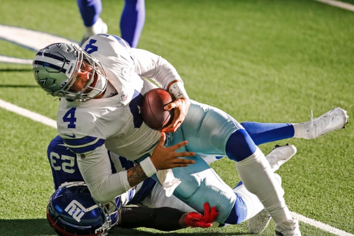 Dak Prescott breaks his ankle when tackles by Logan Ryan during a 2020 game